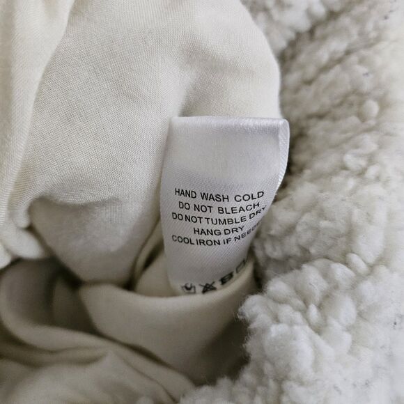 LPA x Revolve Quinn Pullover Jacket XXS Ivory Sherpa Quarter Zip Cozy - Picture 5 of 10